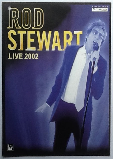 Rod Stewart Original Concert Handbill Flyer UK Tour 2002