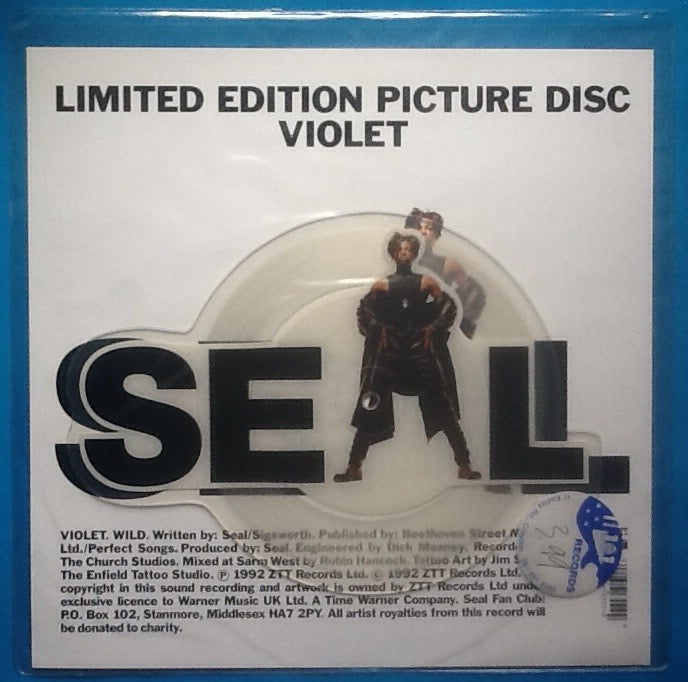 Seal Violet 2 Track 7" Shaped Picture Disc 1992