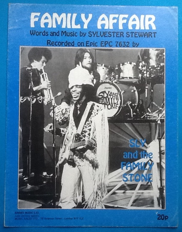 Sly & the Family Stone Family Affair Sheet Music 1971