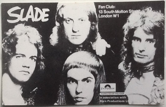 Slade Original Unused Fan Cub Postcard Polydor 1972