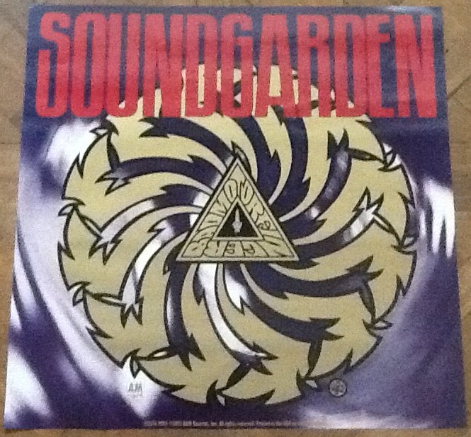 Soundgarden Badmotorfinger Promo Poster A & M Records 1991