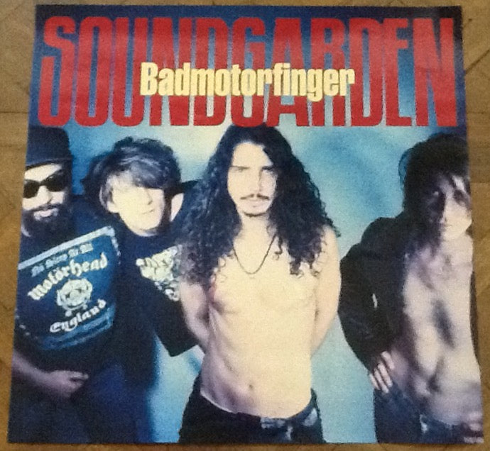 Soundgarden Badmotorfinger Promo Poster A & M Records 1991