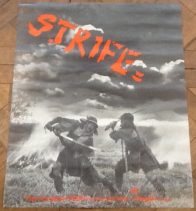 Strife Rush Original Chrysalis Promo Album Poster UK 1975