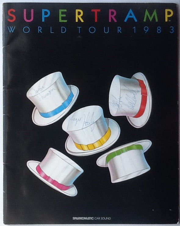 Supertramp Original Signed Autographed Concert Programme World Tour 1983