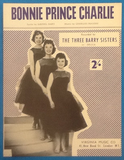 Three Barry Sisters Bonnie Prince Charlie Original Mint Sheet Music 1959