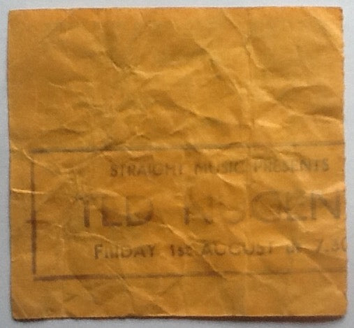 Ted Nugent Original Used Concert Ticket Hammersmith Odeon London 1st Aug 1980