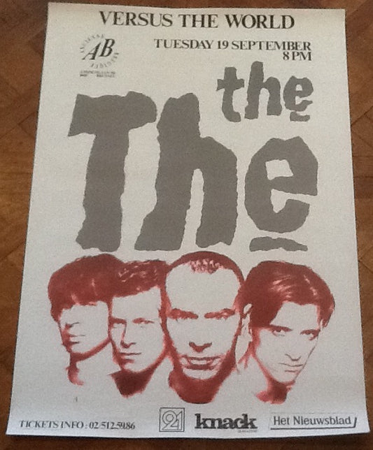 The The Original Concert Tour Gig Poster Ancienne Belgique Brussels 1989