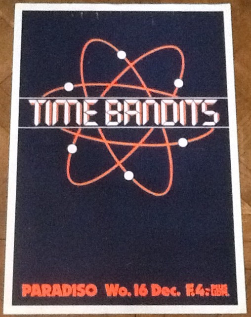 Time Bandits Original Concert Tour Gig Poster Paradiso Club Amsterdam 1981