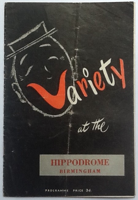 Tommy Steele Mike & Bernie Winters Original Concert Programme Hippodrome Birmingham 1957