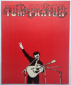 Tom Paxton Original Concert Tour Programme UK Tour 1971