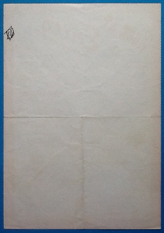 Van Der Graf John Otway Original Concert Handbill Flyer Eric's Liverpool 1978