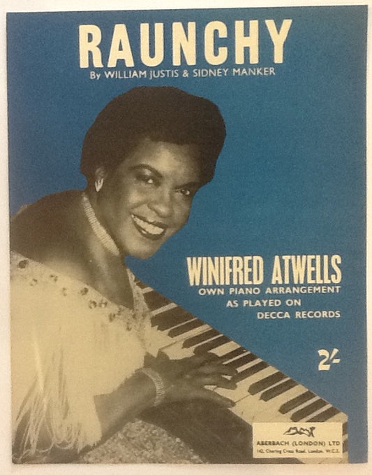 Winifred Atwell Raunchy Original Mint Sheet Music 1957