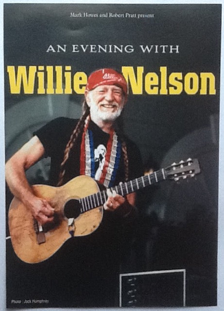 Willie Nelson Original Concert Handbill Flyer An Evening With Tour 2002