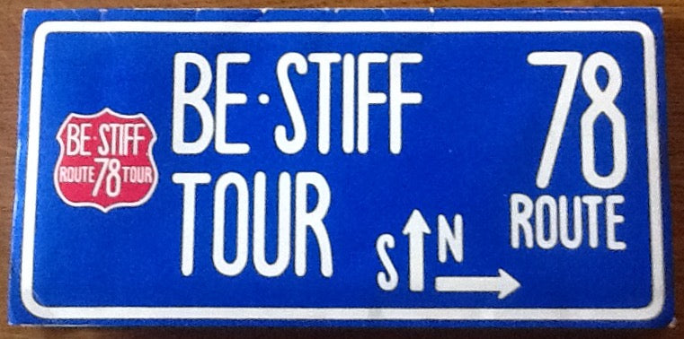 Wreckless Eric Jona Lewie Original Promo Be Stiff Tour Map Poster 1978