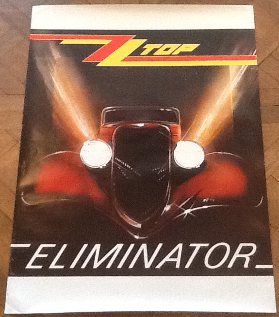 ZZ Top Eliminator Promo Album Poster 1983