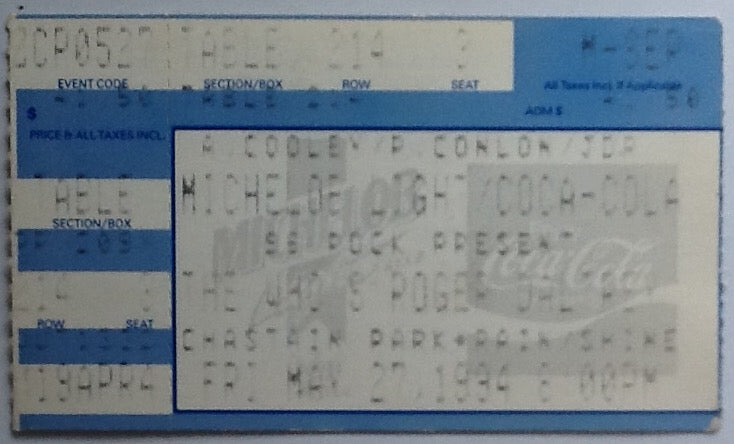 Who Roger Daltrey Original Used Concert Ticket Chastain Park Atlanta 1994