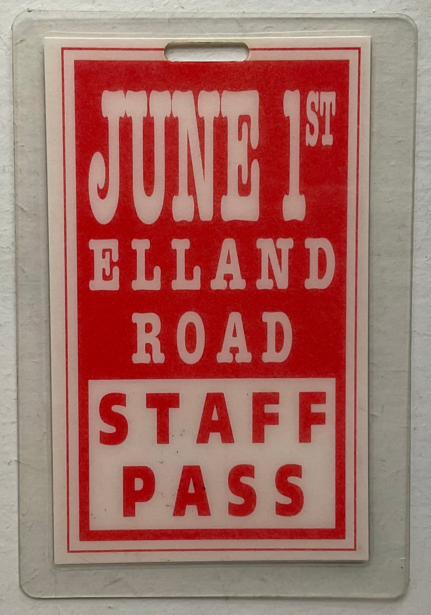 Happy Mondays Farm Las Original Concert Backstage Pass Elland Road Leeds 1st Jun 1991