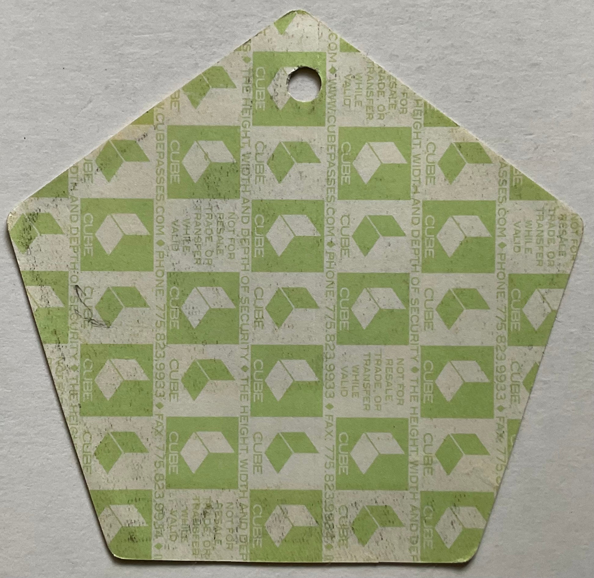 Bon Jovi Original Unused Backstage Pass Ticket Madison Square Garden New York 25th Feb 2011