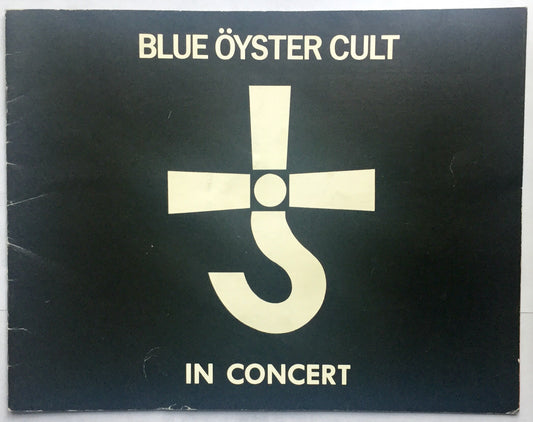 Blue Öyster Cult Original Concert Programme UK Tour 1978