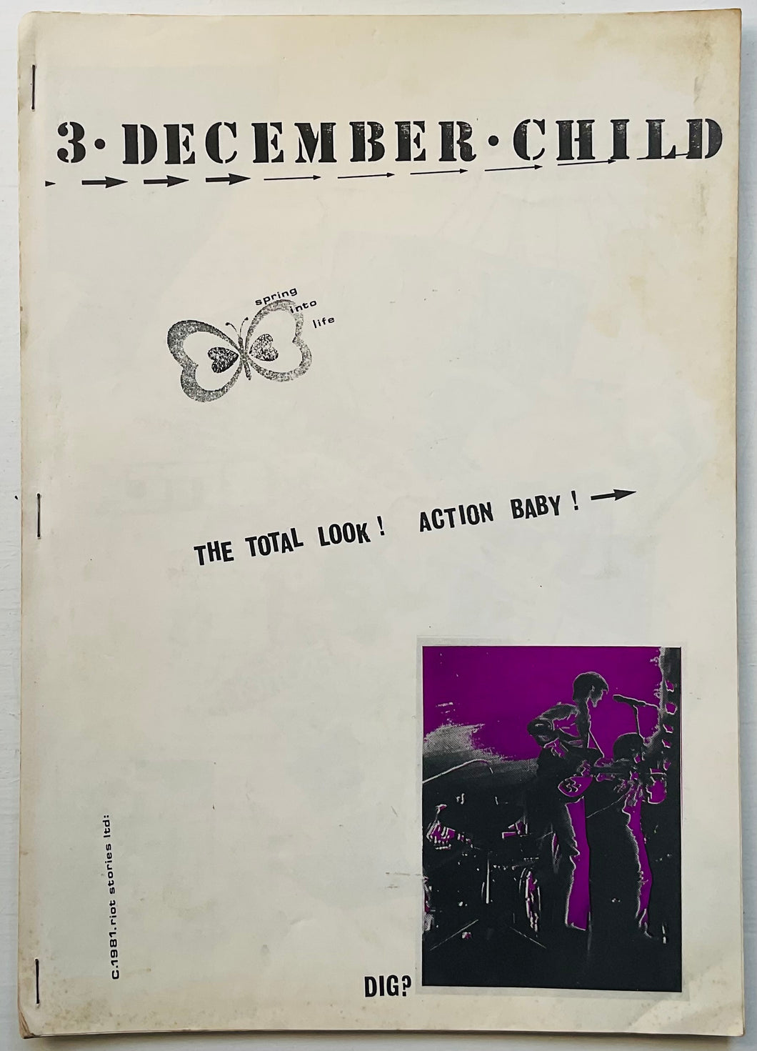 Jam Paul Weller December Child 3 Original Fanzine Mod Punk Magazine 1981