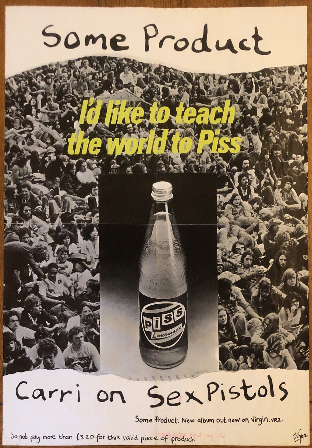 Sex Pistols Some Product Carri On Original Set of 5 Promo Posters Virgin 1979