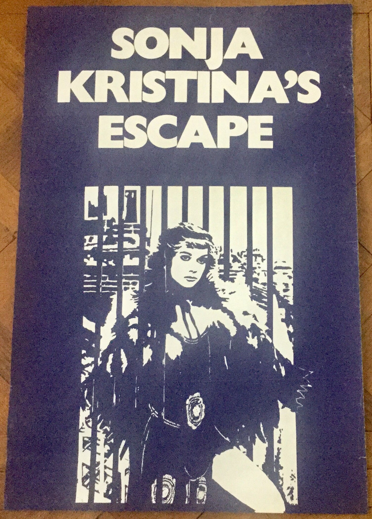 Curved Air Sonja Kristina Escape Debut Album Original Promo Purple Poster 1980