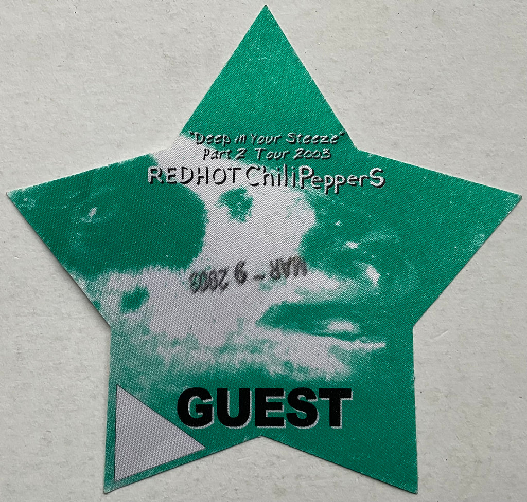 Red Hot Chili Peppers Original Unused Concert Backstage Pass Ticket London Arena 9th Mar 2003