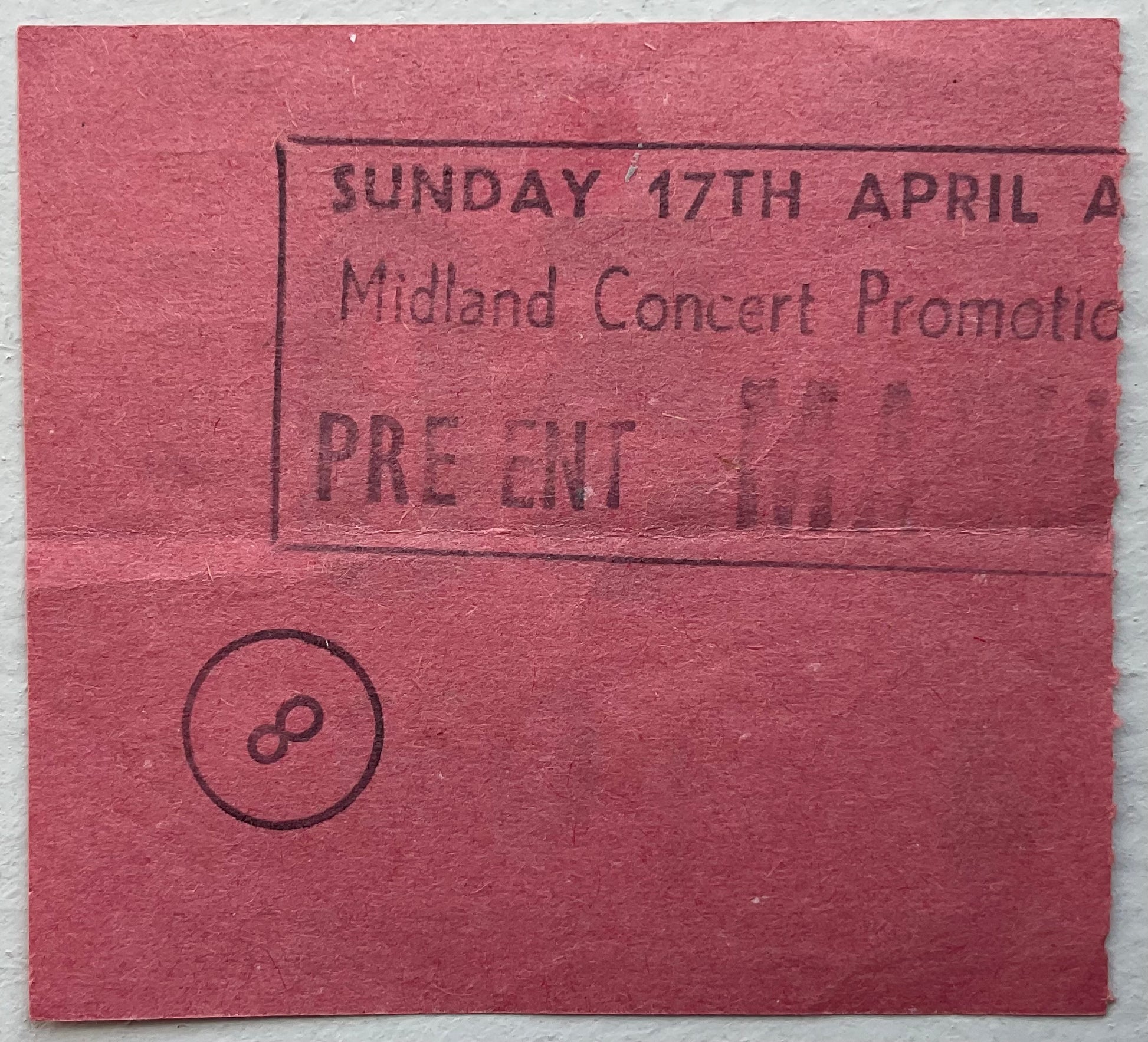 Marillion Original Used Concert Ticket Hammersmith Odeon London 17th Apr 1983
