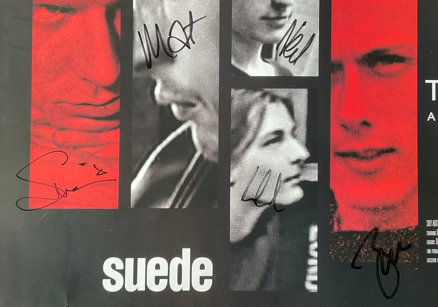 Suede The Insatiable Ones Original Fully Signed Autographed Promo Poster Sky Arts 2018