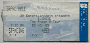 Blondie Original Used Concert Ticket Guildhall Preston 23rd Nov 2003