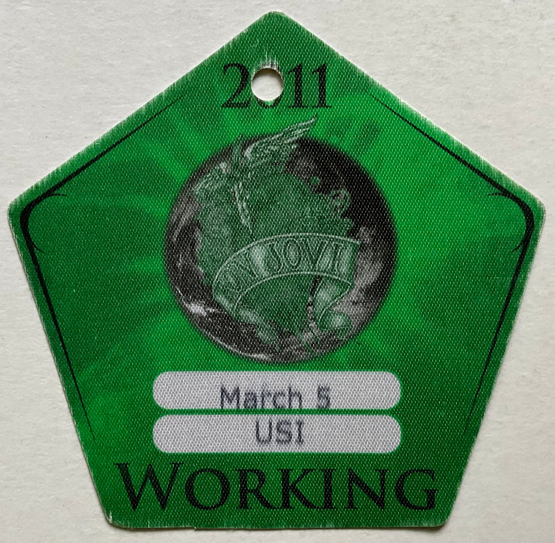 Bon Jovi Original Unused Backstage Pass Ticket Madison Square Garden New York 5th Mar 2011