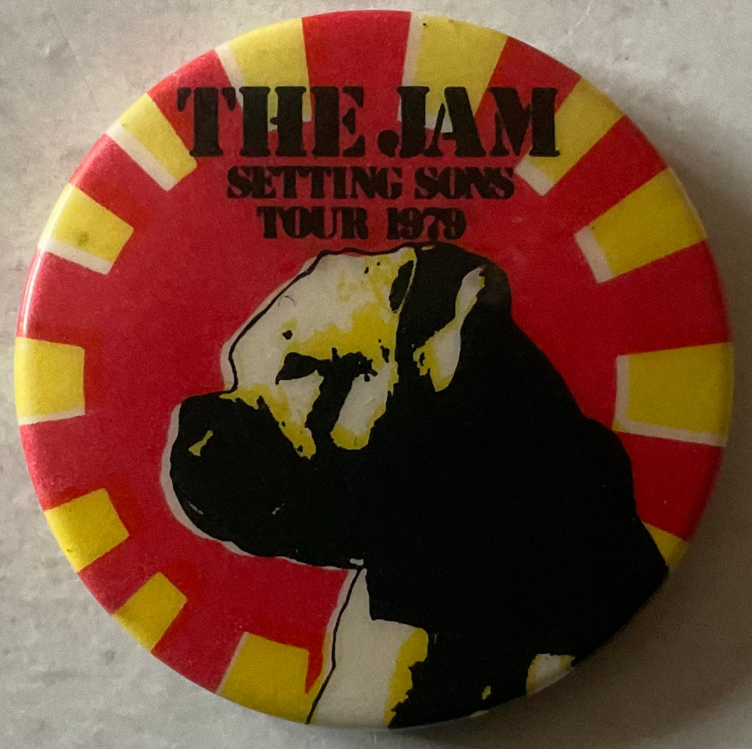 Jam Setting Sons Tour 1979 Original Metal Concert Button Pin Badge 1970/80s