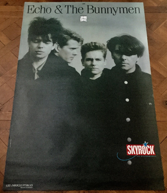 Echo & The Bunnymen Self Titled Album Original Promo Poster WEA Records 1987