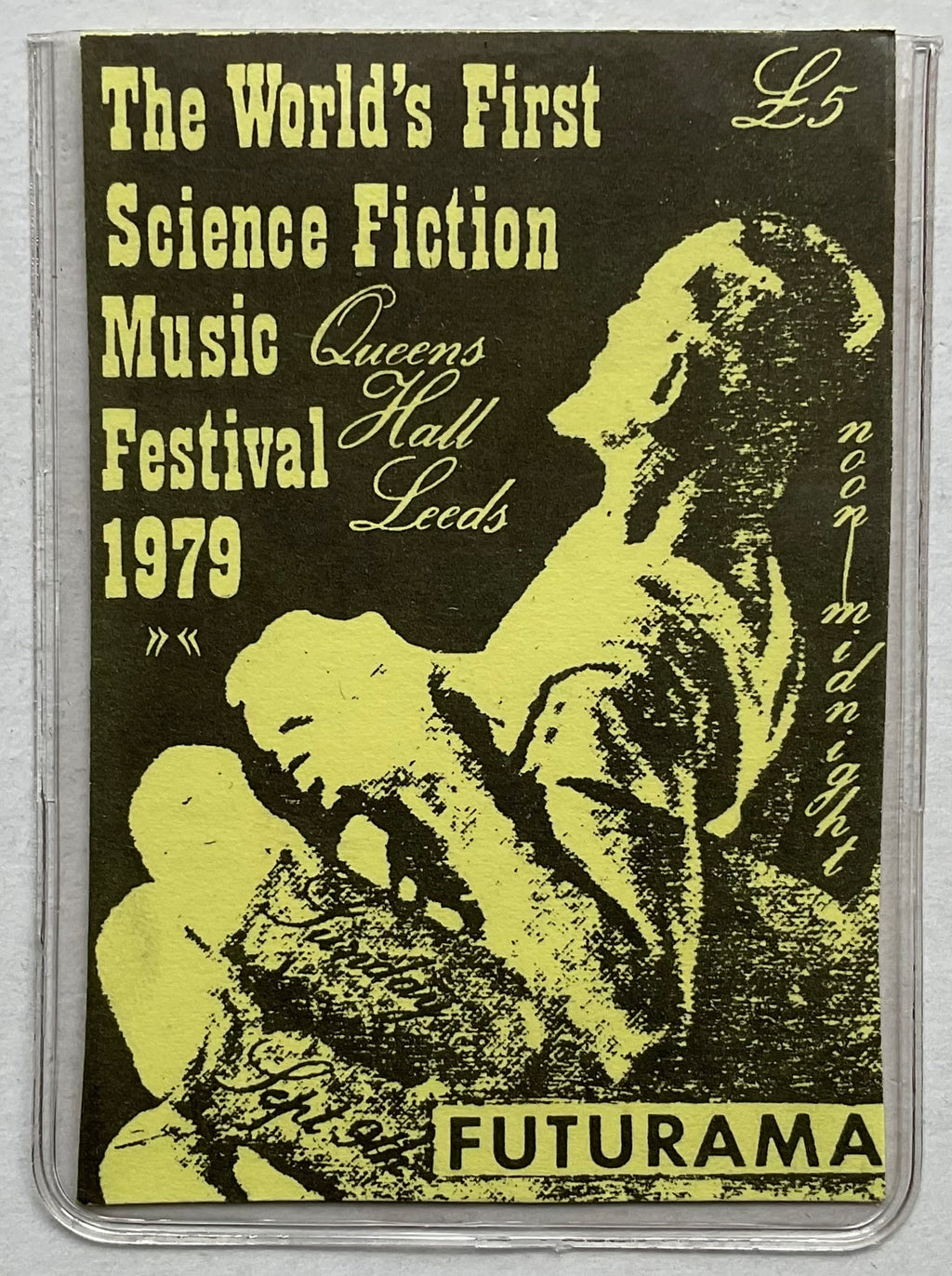 Joy Division Original Concert Ticket Futurama Queens Hall Leeds 1979