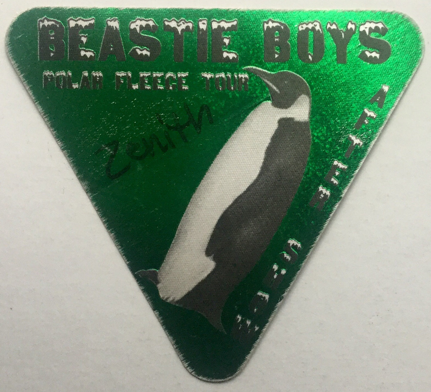 Beastie Boys Original Unused Concert Backstage Pass Ticket Le Zenith Paris 8th Feb 1995