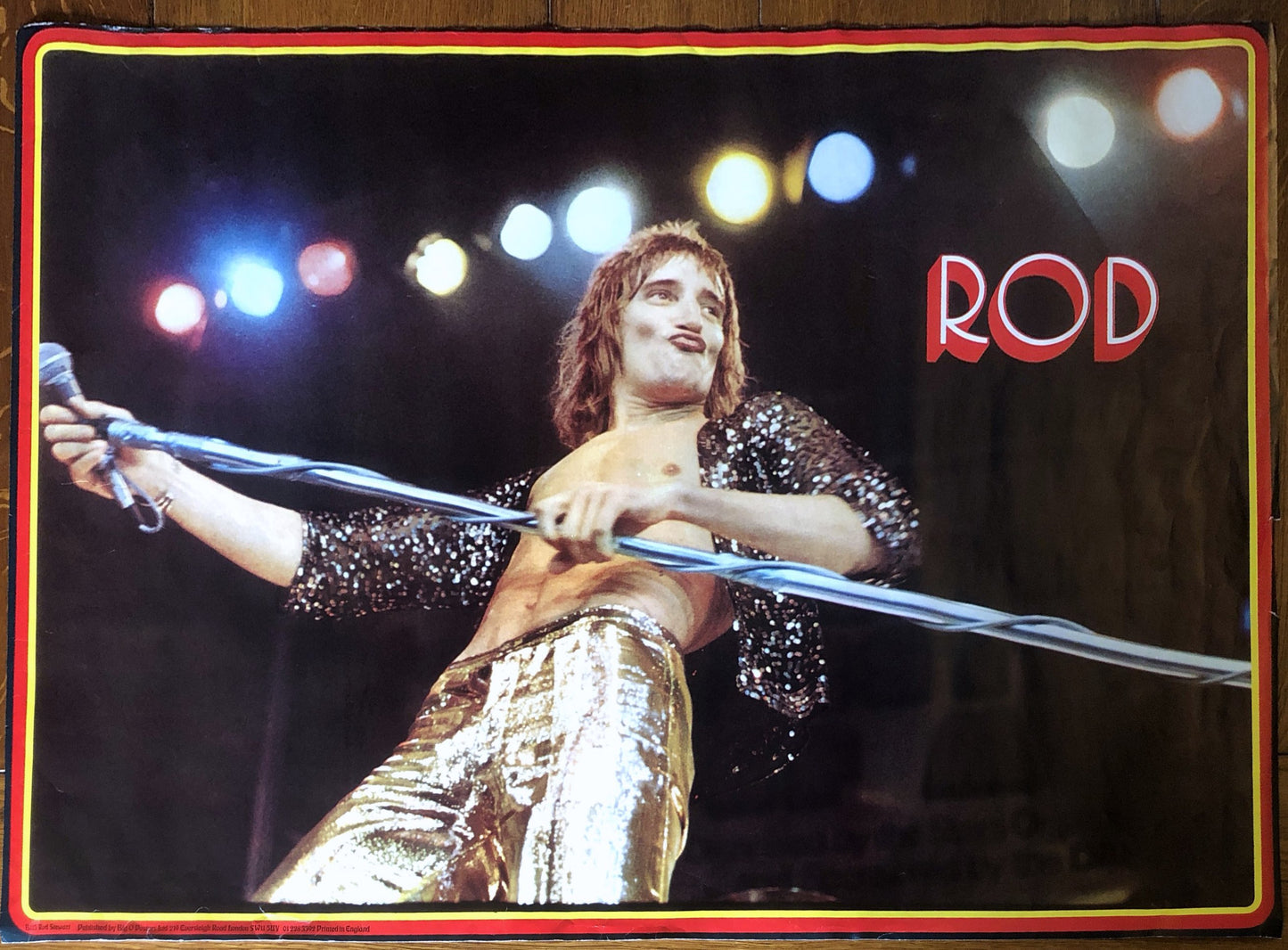 Rod Stewart Original Promo Big O Poster B113 1970s