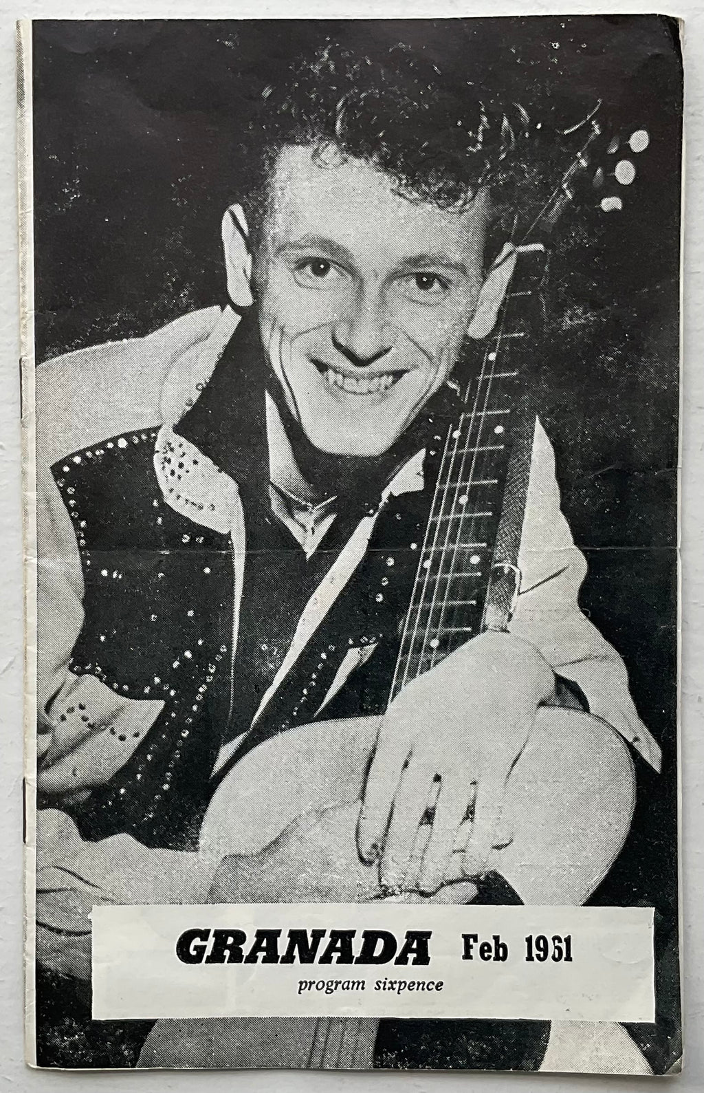 Gene Vincent Original Concert Programme All Stars U.K. Tour Feb Mar 1961