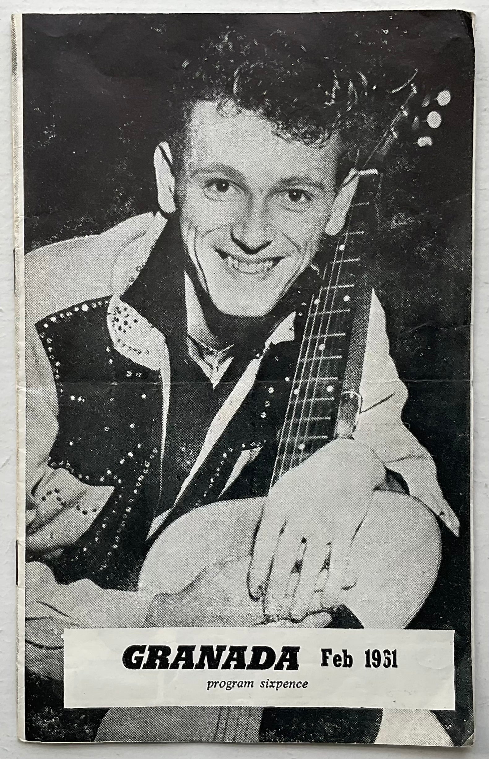 Gene Vincent Original Concert Programme All Stars U.K. Tour Feb Mar 1961