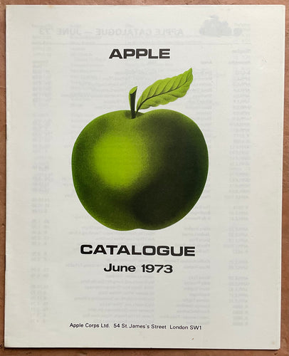 Beatles Apple Records Artists and Releases Catalogue 1973