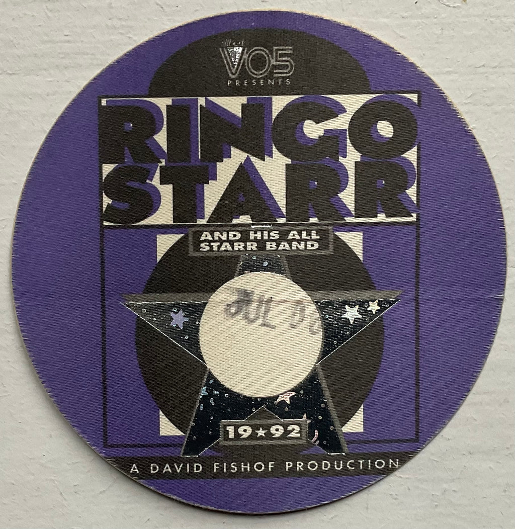 Beatles Ringo Starr Original Concert Backstage Pass Ticket Empire Theatre Liverpool 6th Jul 1992