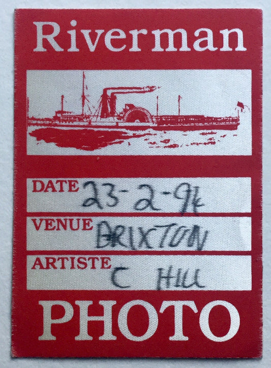 Cypress Hill Original Unused Red Concert Backstage Pass Ticket Brixton Academy London 23rd Feb 1994