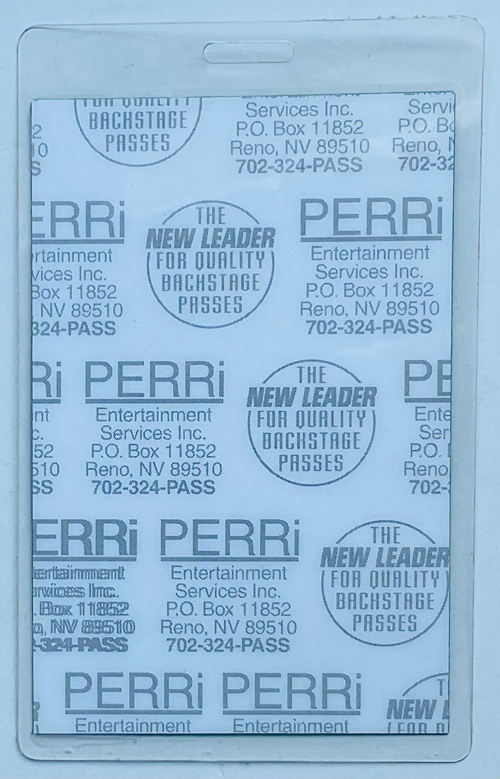 Deep Purple Original Unused Concert Backstage Pass Ticket Purpendicular Tour 1996/97