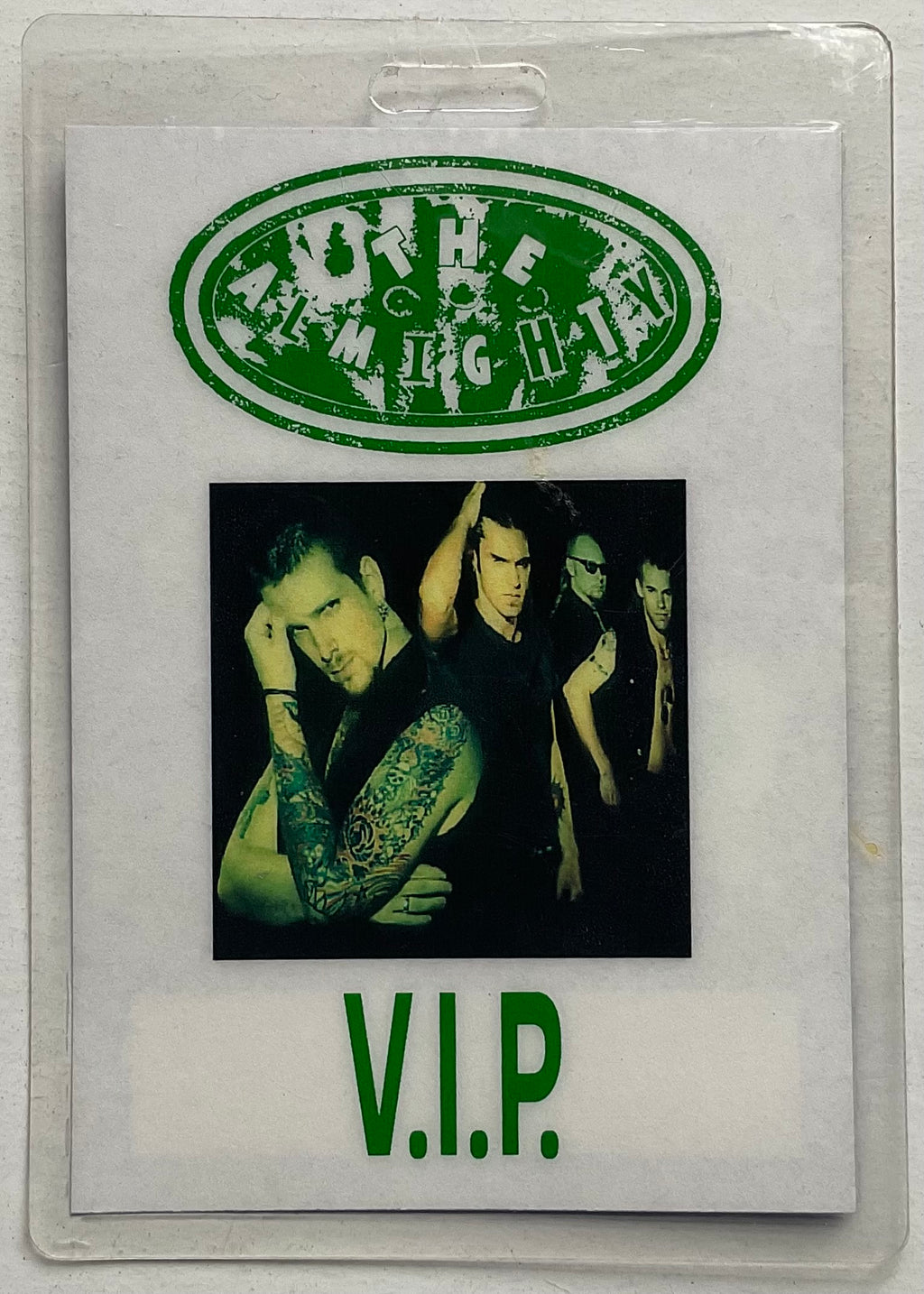 Almighty Original Unused VIP Backstage Pass Ticket Crank Tour 1994/95
