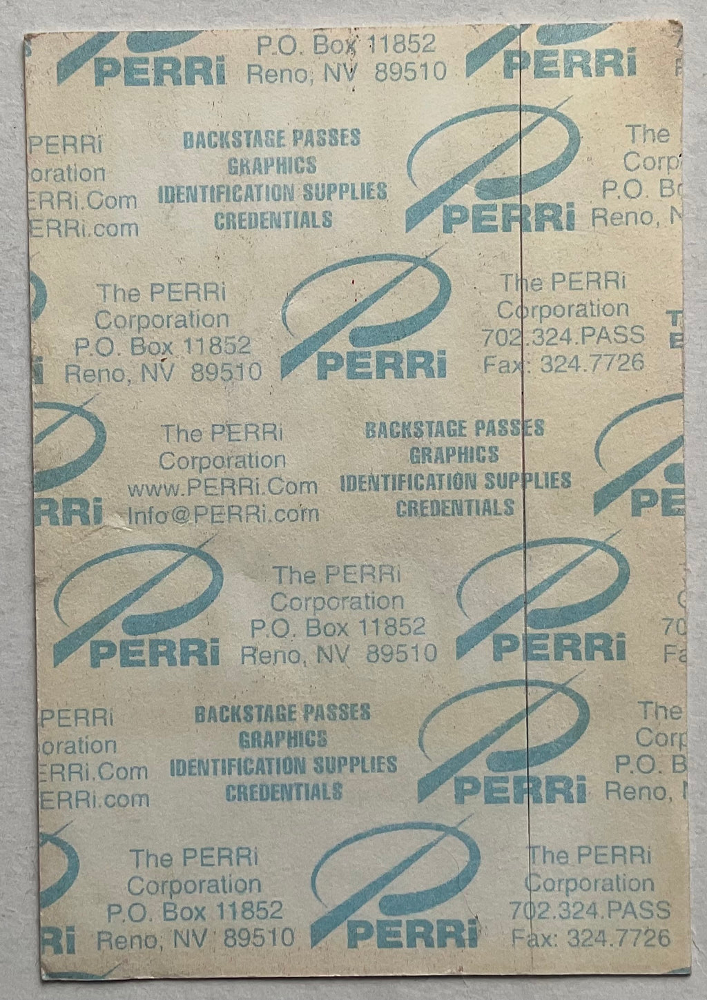 Faith No More Original Unused Concert Backstage Pass Ticket Brixton Academy London 29th Nov 1997