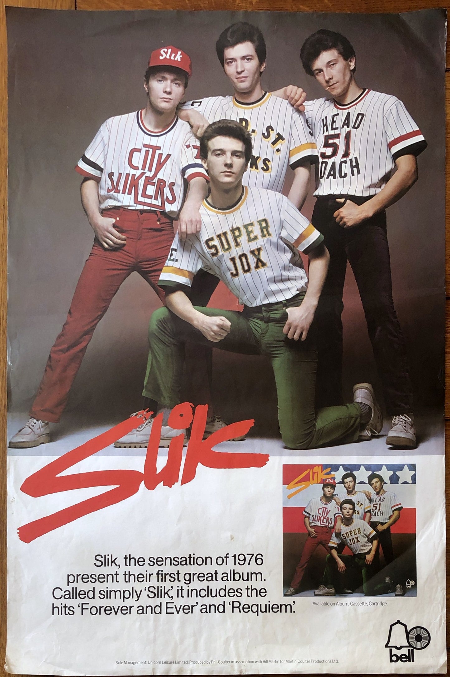 Slik Midge Ure Debut Album Original Promo Poster Bell Records 1976