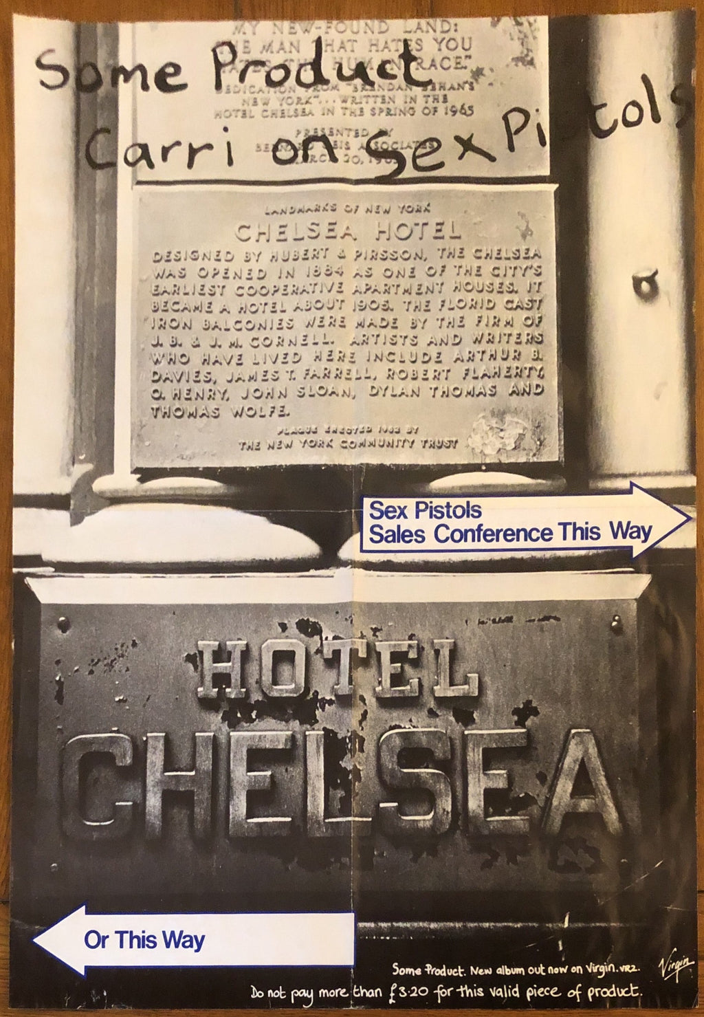 Sex Pistols Some Product Carri On Original Set of 5 Promo Posters Virgin 1979