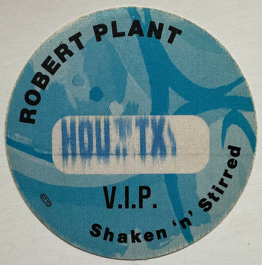 Led Zeppelin Robert Plant Original Unused Concert Backstage Pass Ticket The Summit Houston 22nd Jun 1985