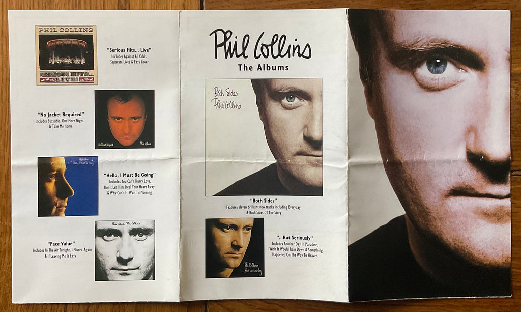 Phil Collins Original Concert Ticket with Tour Handbill Flyer Sheffield Arena 23rd Nov 1994