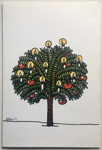 Beatles Apple Rare Unused Christmas Card Designed by Klaus Voormann 1971