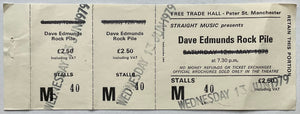 Dave Edmunds Rockpile Original Unused Concert Free Trade Hall Manchester 13th Jun 1979